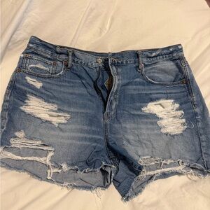 American eagle boyfriend shorts Distressed Blue Denim Shorts